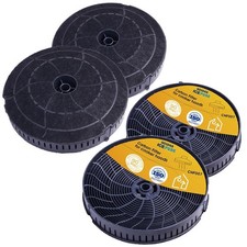 4x Aktivkohlefilter für Elica CFC0038668 Stripe Tiffany Dunstabzugshaube 172mm