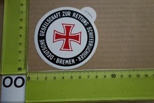 Alter Aufkleber Rettungsdienst Bergung SOS Seenot DGzRS Bremen