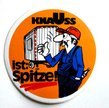 Werbe-Aufkleber Knauss ist