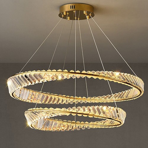 Moderner led kronleuchter gold - led,