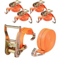 4 tlg Spanngurte mit Ratsche und Haken Zurrgurte 4m 1Ton TÜV GS Ratschengurte DE