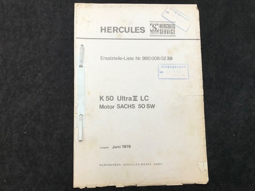 Ersatzteilliste hercules 50 - hercules, k