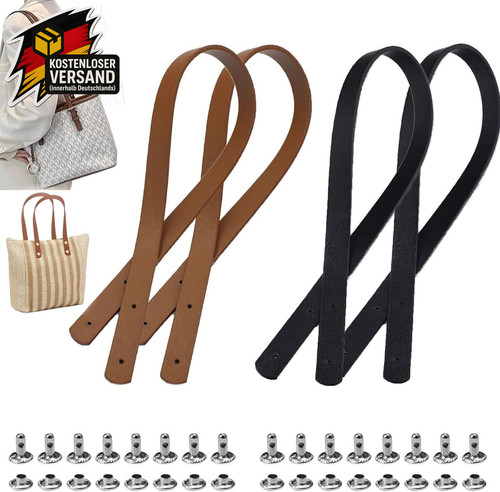 Taschenhenkel set aus leder - set,