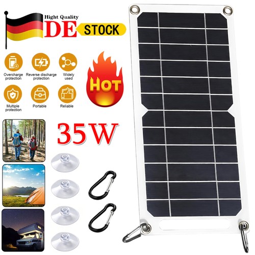 Solarpanel 35w usb - 6v,