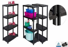 3 x Kunststoffregal Steckregal Lagerregal Haushaltsregal Campingregal Regal