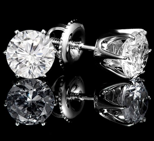 Gold ohrringe runder - ohrringe, diamant