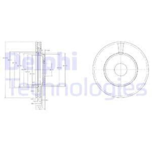 Delphi bremsscheibe vorne - delphi,