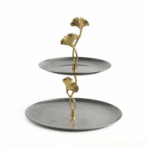 Etagere mit ginkgoblatt - mit,