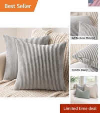 2er Set Kissenbezüge Kord