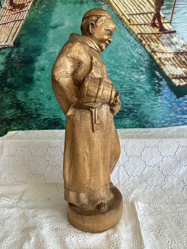 Holzfigur skulptur mönch - skulptur,