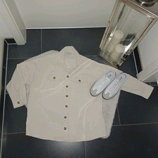 Neu cordhemd 36 38 40 Cremeweiß oversize Blusenjacke kord stradivarius TopZustan