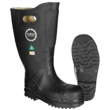 Feuerwehrstiefel AirBoss Defense Stahlkappe Schnittschutz Gummistiefel Stiefel