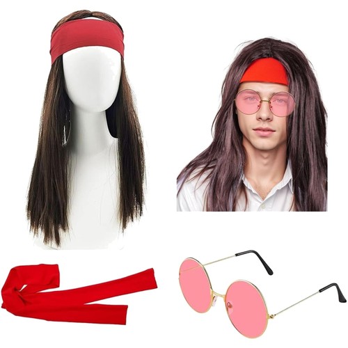 Hippie kostüm herren set - kostüm,