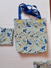 Tasche Softshell, wasserabweisend, Meisen, 33 x34 cm, Reißverschluss, Täschchen