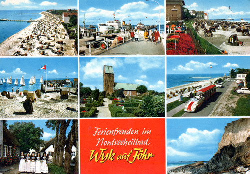 Ansichtskarte wyk auf föhr - ansichtskarte,