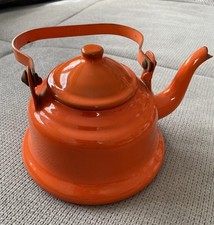 Emaille Kanne orange alt