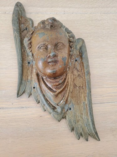 Wandengel antik engelsfigur - -,