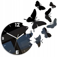 Moderne Wanduhr Schmetterlinge