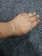18kt massiv Gold Armbänder - Dubai Punze 750 - Echtgold Schmuck 3,5g ca.