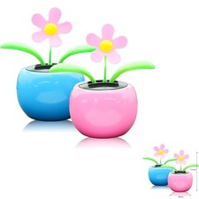 Wackelfigur Solarblume, Solar Wackelblume, Solarfigur, Auto Deko, Büro Deko, ...