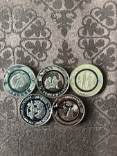 5 x 10 Euro Münzen, BRD