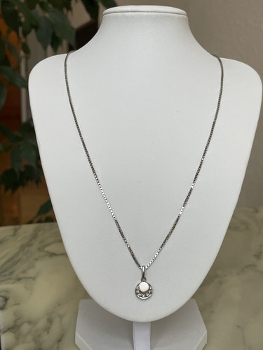 585 weißgoldkette mit - mit, 0,11