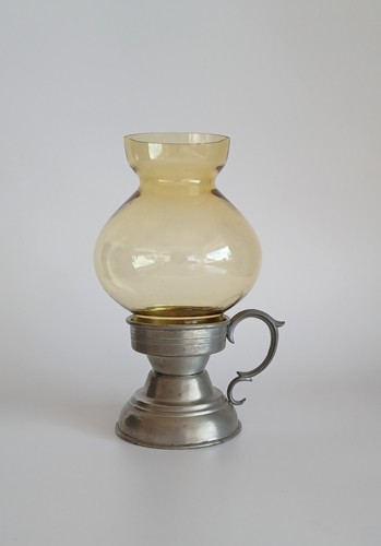 Vintage windlicht zinn - windlicht,