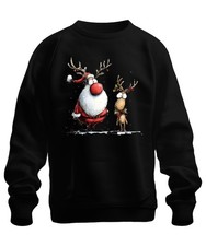 Weihnachtsmann Rentier Lustig