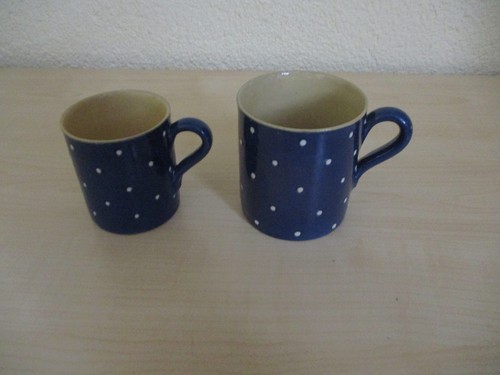 Vintage keramik tassen mit - 2x,