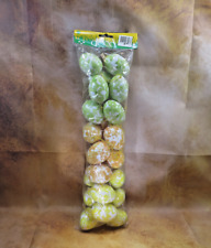 Ostereier Deko zum Aufhängen, 24 Stück , je 8 x Grün-Orange-Gelb. Länge ca. 14cm