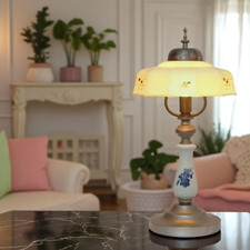 Sammlerstück romantische Landhaus Tischleuchte "CARLISLE GARDENS" Shabby Chic