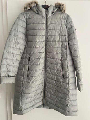 Damen steppmantel jacke fuchs - jacke,