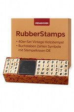 40er-Set Vintage Holzstempel