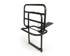 Gepäckträger klappbar hinten SKY schwarz für Vespa PX80, PX125, PX150, PX200 2T