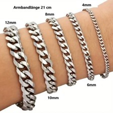 Kubanisches Edelstahl Armband