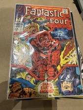 Fantastic Four # 77 nice Fine Marvel Comic Book 1968 Silver Surfer Galactus