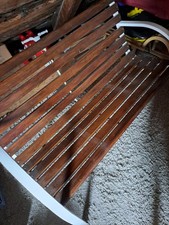 Bank Aus Holz Weiße Lehnen Holz Bank für Drinnen oder Draußen