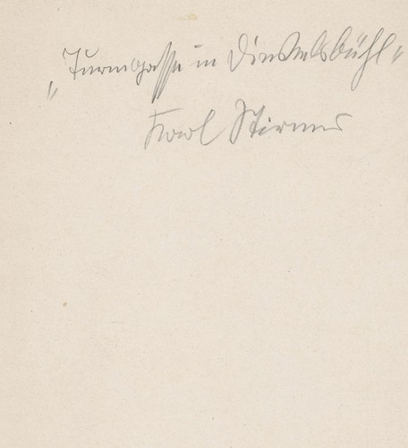 Karl stirner autograph - stirner,
