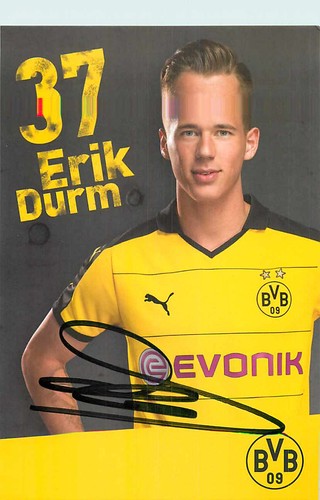 Erik durm autogrammkarte - erik,