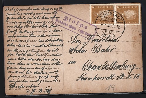 Landpoststempel stolpe - landpoststempel,