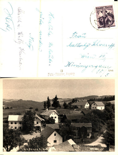 Antike ansichtskarte gschaidt - antike,