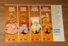 Seltene Werbung Clipper MONCHHICHI - Oma Opa Katze Hase 1981