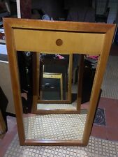 Wandspiegel Spiegel mit Holzrahmen Massiv  rechteckig 100x60 x4cm. Hochwertig.