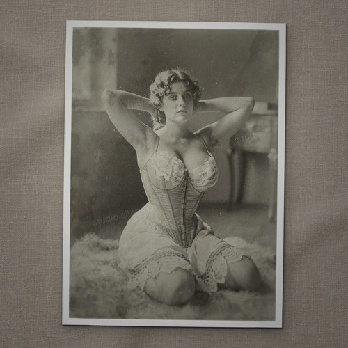 Vintage fotoabzug akt frau - vintage, sw