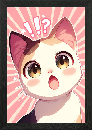 Niedlich überrascht kawaii - niedlich, &