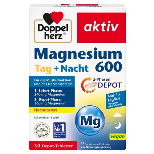 Doppelherz magnesium 600 - magnesium, tag