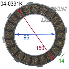 04-0391K Kupplungsbelag clutch