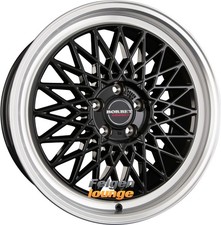 4 Alufelgen BORBET B Black Rim Polished 7x17 ET30 4x100 17 Zoll