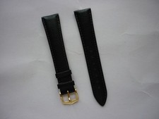 Hirsch Windsor Leder Uhrenarmband 20 mm schwarz Water Resistant