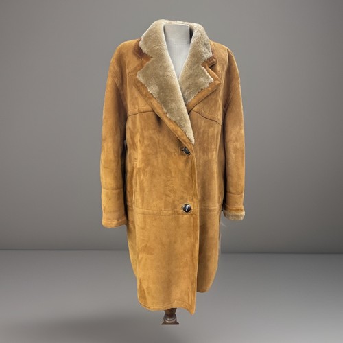 Damen mantel shearling - mantel,